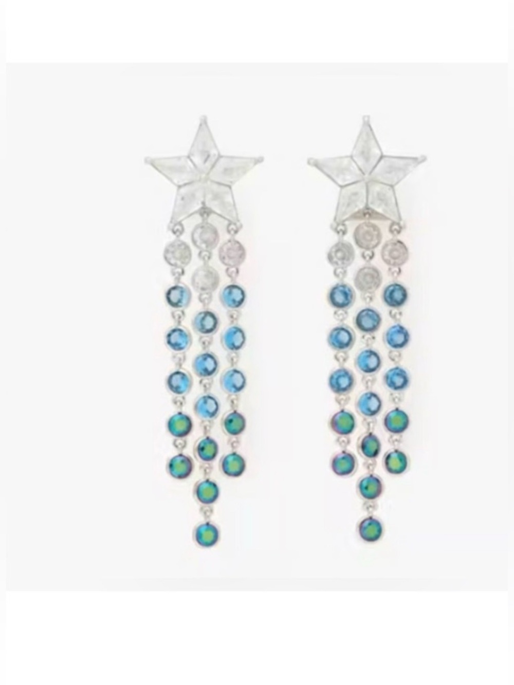 KATE SPADE COSMOS STAR FRINGE EARRINGS - NWT
